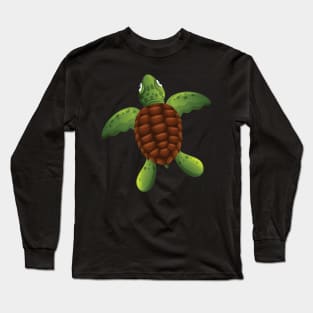 green sea turtle Beach Long Sleeve T-Shirt